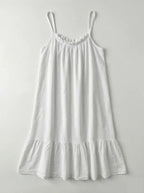 Robe courte à bretelles