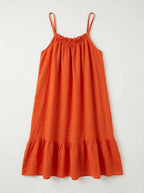 Robe courte à bretelles